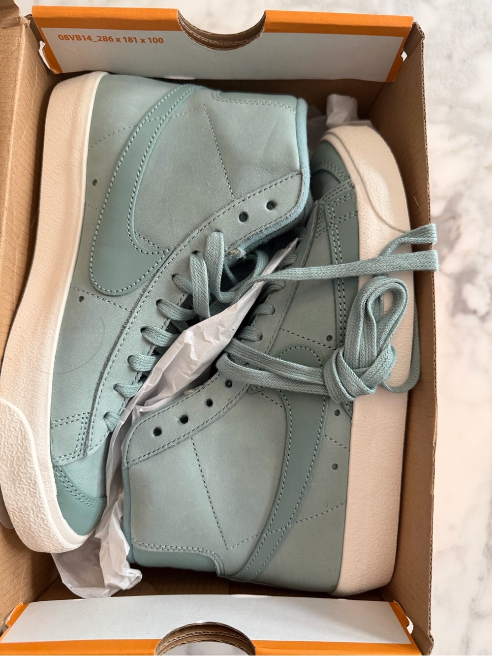 Nike Women’s Mid-Top Sneakers in Light Mint- New in Box!